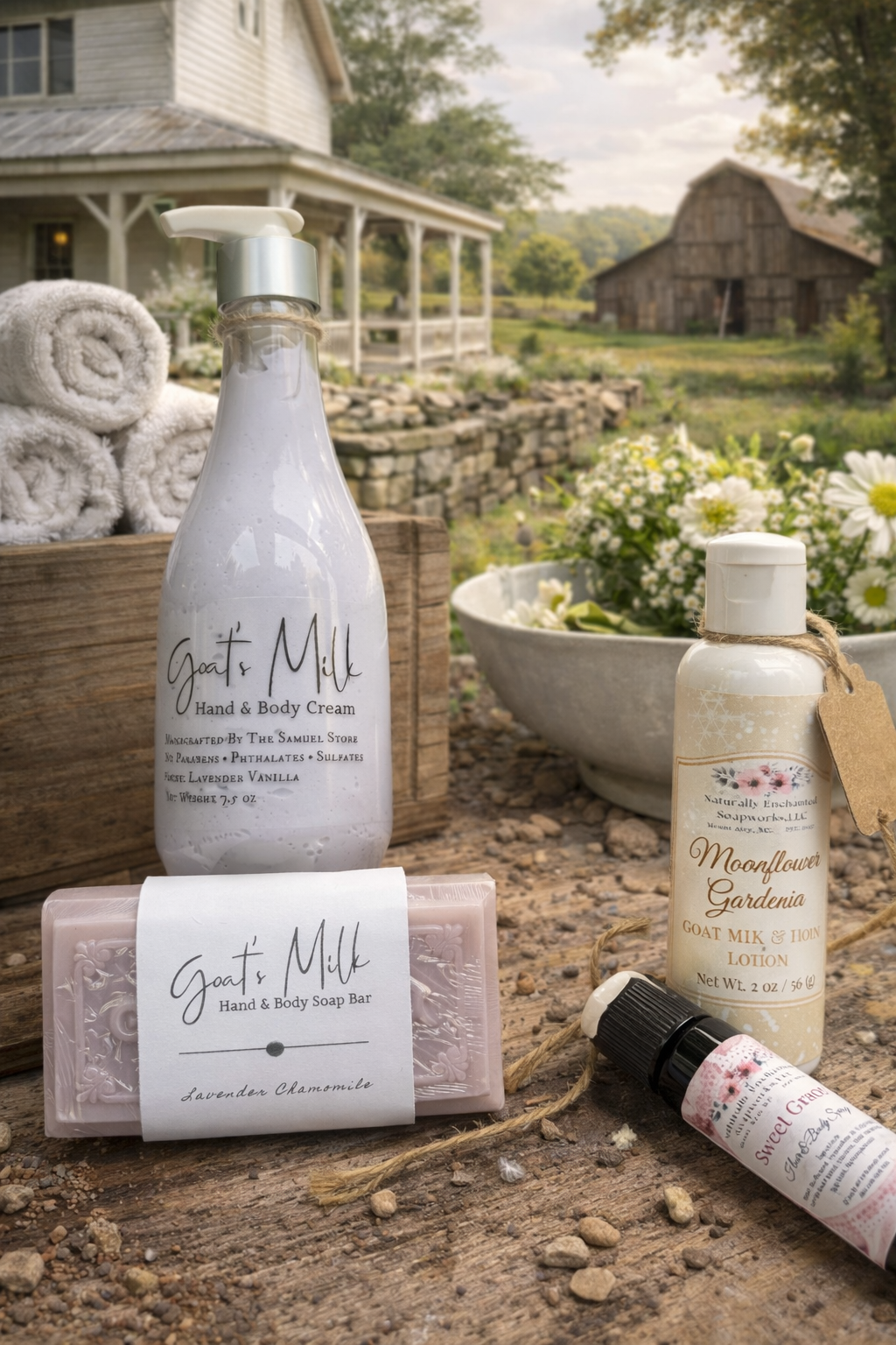 Goats milk soap and lotions