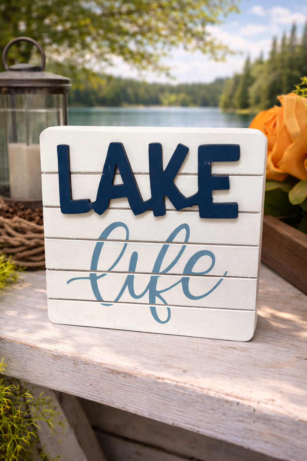 Lake sign