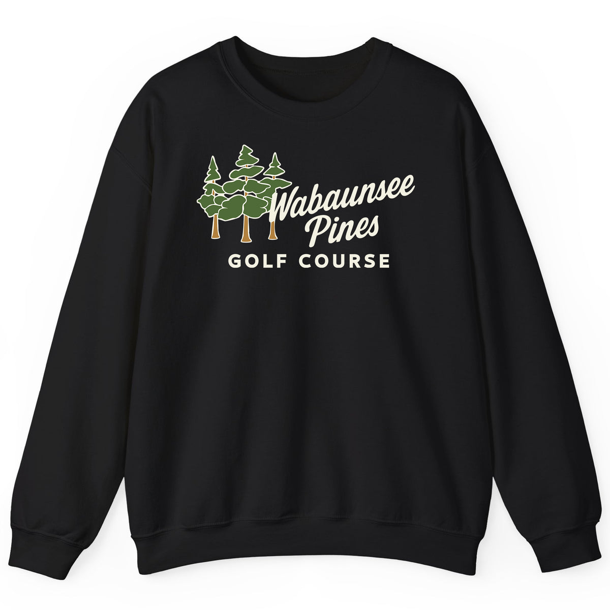 Wabaunsee Pines Golf Course Crewneck – Gildan 18000
