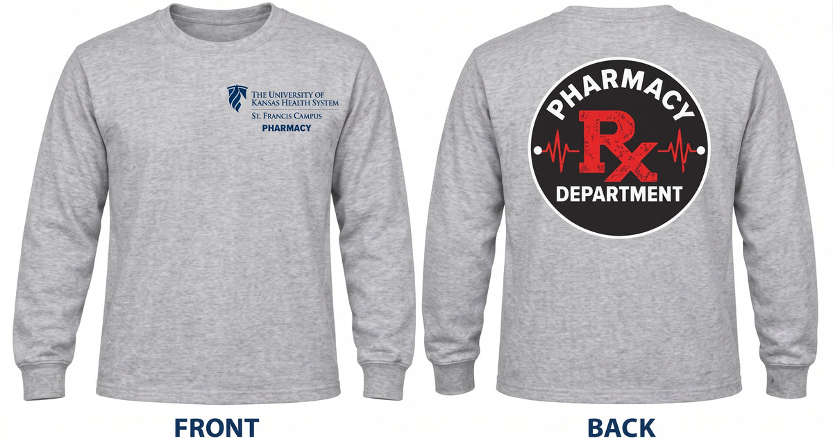 Gildan Long Sleeve T-Shirt, RX Pharmacy Department