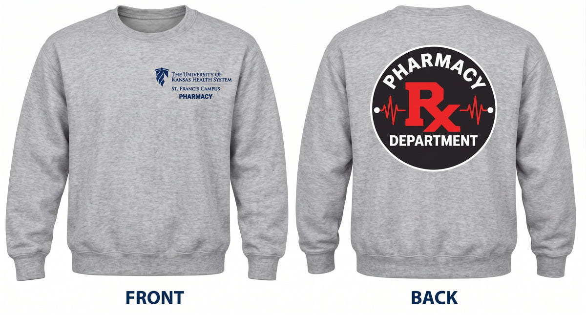 Gildan Crewneck Sweatshirt, RX Pharmacy Department
