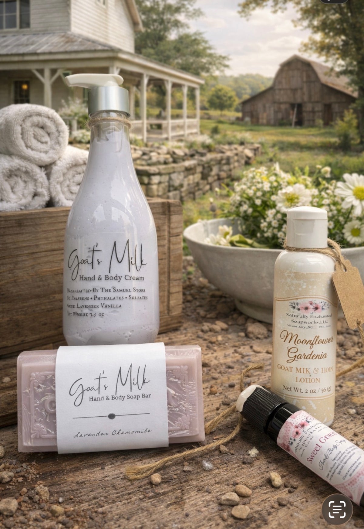 Goats milk soaps and lotion