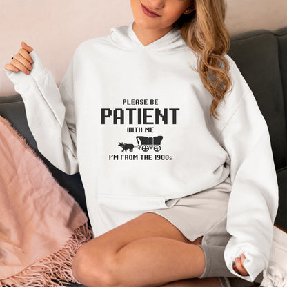 Please Be Patient with Me I'm from the 1900s svg, Oregon Trail Game Png, Funny Meme Gift, Throwback Png, Funny Quotes, Adult Humor Png